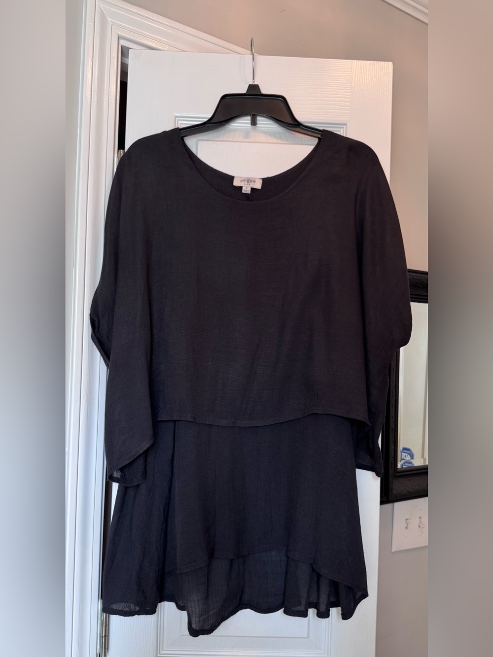 Umgee Black Layered Black Tunic